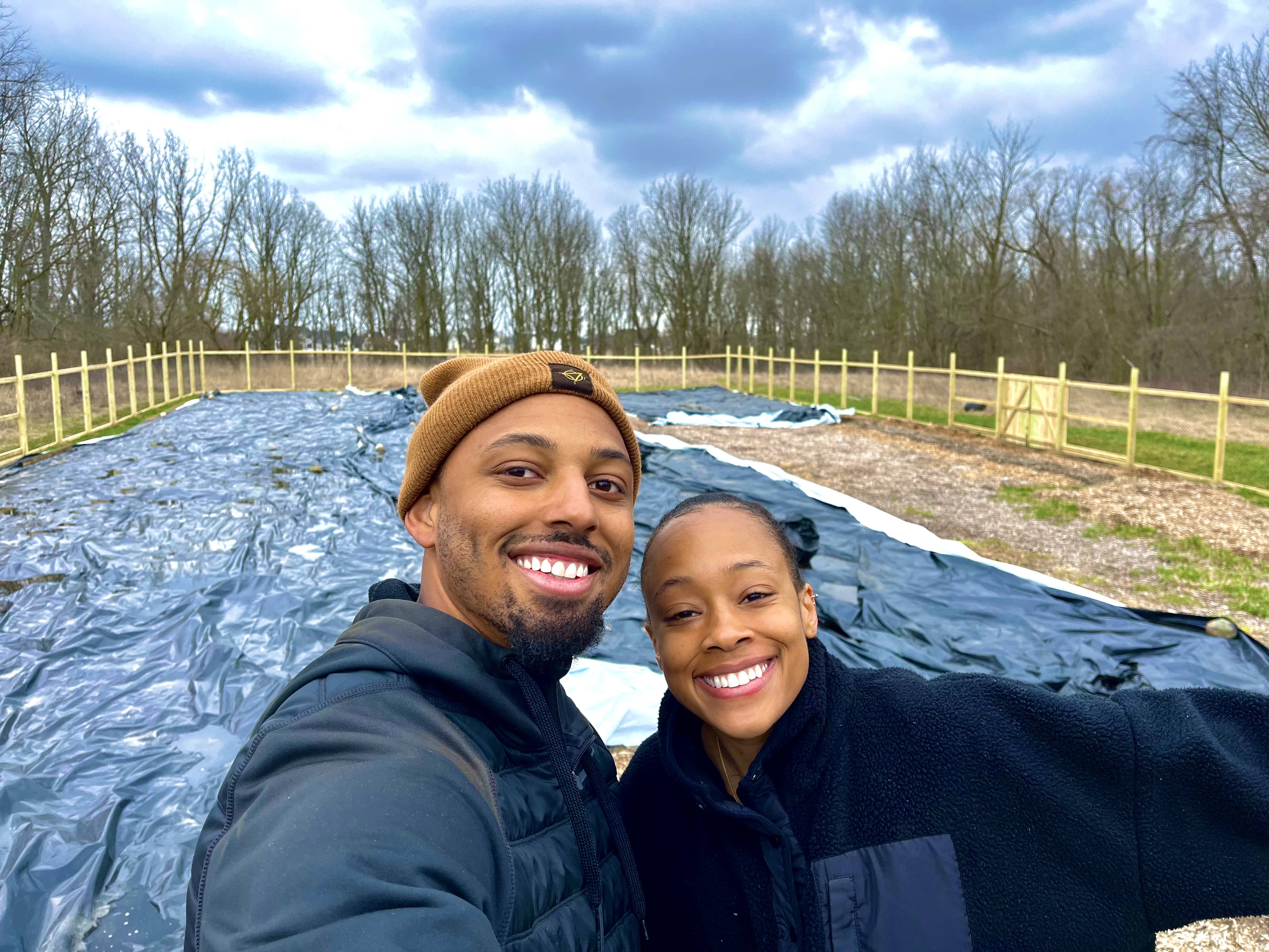 Gerald and Symone at the garden